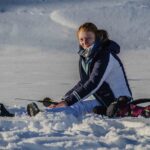 Snowshoeing Adventure With Ice Fishing, Fire And Survival Snowy Landscapes Of Lapland