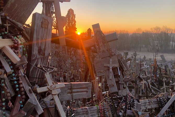 Sunrise at the Hill of Crosses - 2 Countries in 1 Day - Crossing the Border to Siauliai