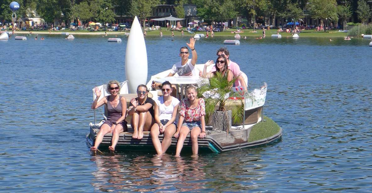 Vienna: Private Floating Island E-Boat Rental on Danube - Overview of the Floating Island Experience