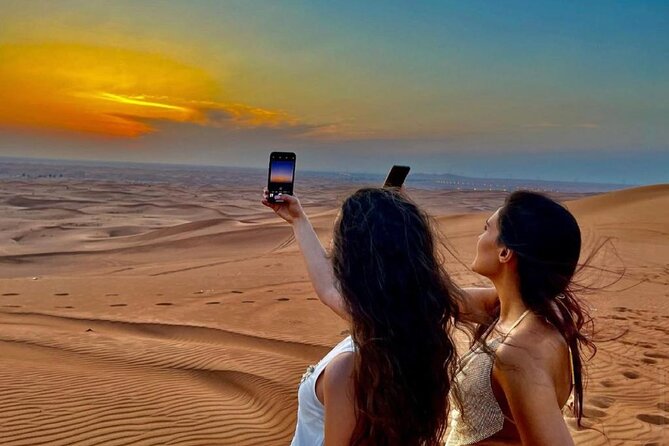 Dubai Evening Desert Safari Dune Bashing, Camel Ride & BBQ Dinner - Sandboarding and Shisha Enjoyment