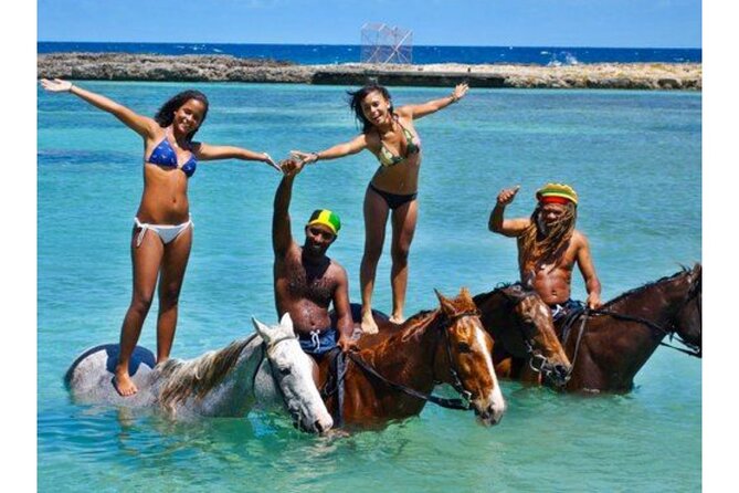 Dunns River Falls and Horse Back Riding Excursion - Horseback Riding in the Sea