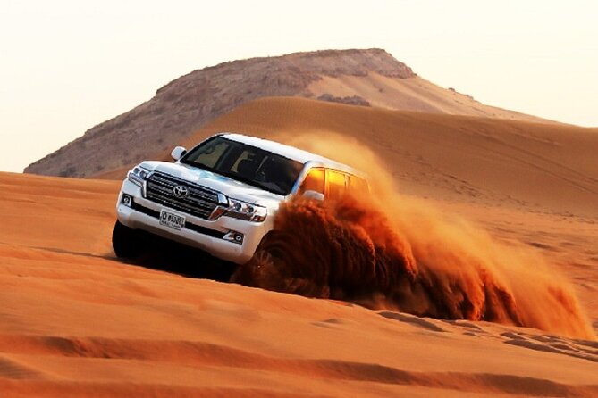 Evening Desert Safari:Dune Bashing, Camel Ride, Live Shows, BBQ Dinner & More - Sand Activities and Experiences