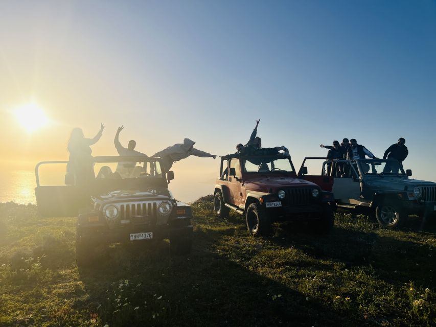 From Fira: Santorini Wrangler Jeep Convoy Tour & Villages - Experience Highlights