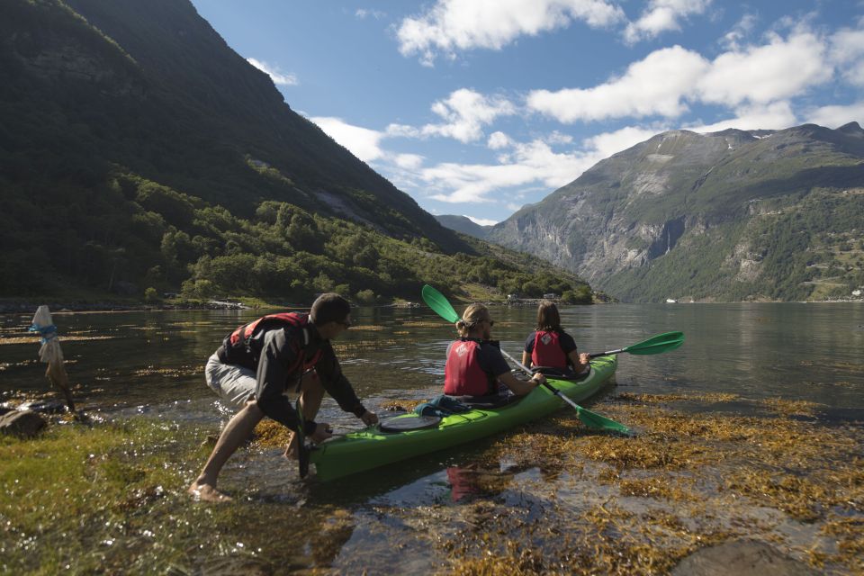 Geiranger: Guided Kayak Tour in Geiranger Fjord - Activities During the Tour