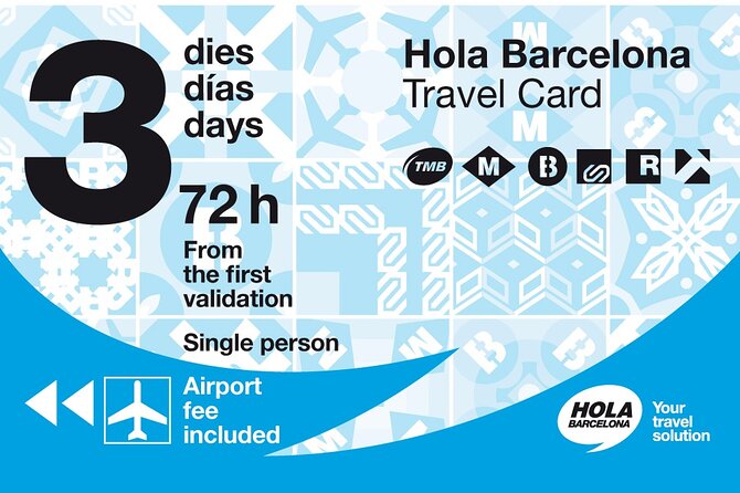 Hello Barcelona Travel Card - Included and Excluded