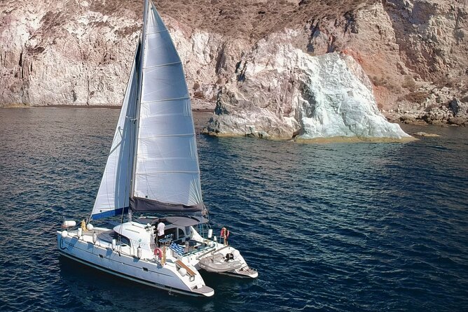 Infinity Blue Semi Private Daytime Cruise With Meal in Santorini - Inclusions and Amenities