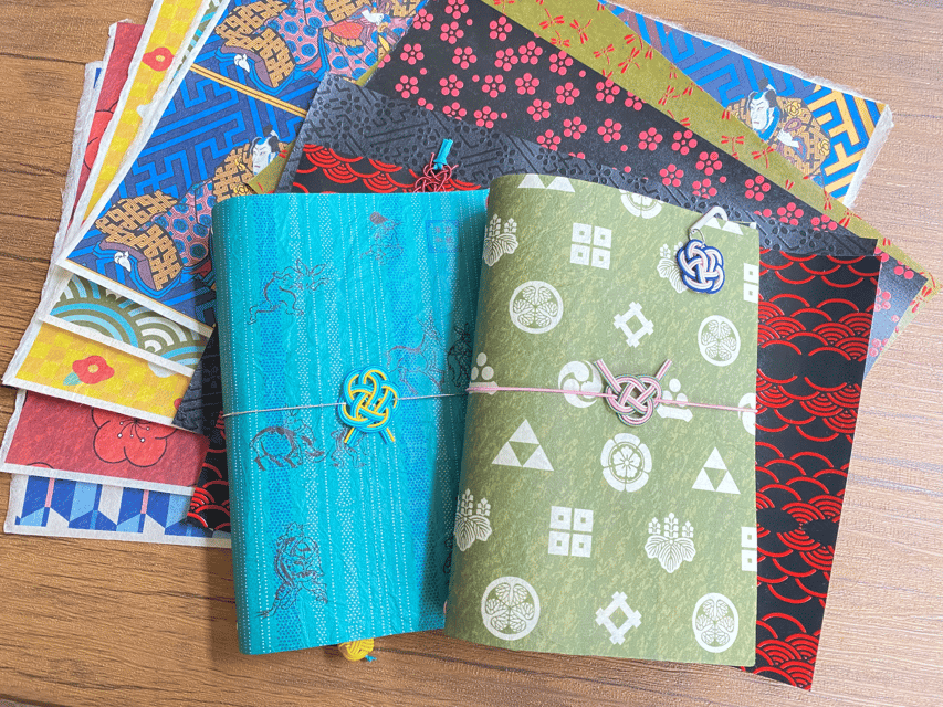 Japanese Paper Notebook and Mizuhiki Belt Bookmark Workshop - Mizuhiki Knotting Experience