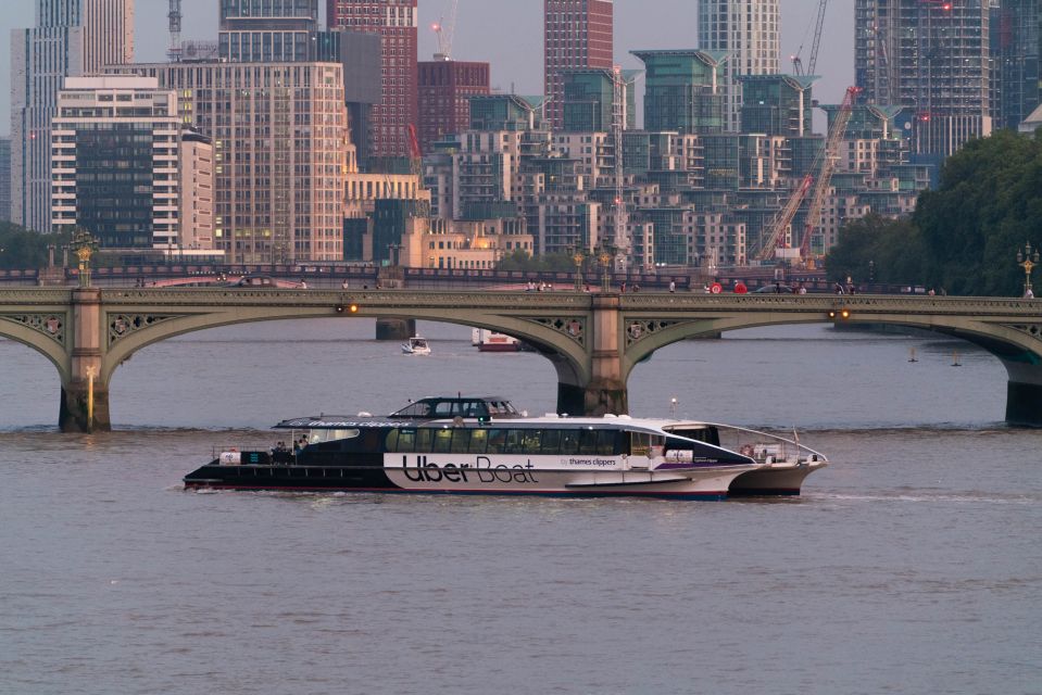 London: Uber Boat by Thames Clippers Single River Ticket - Key Features