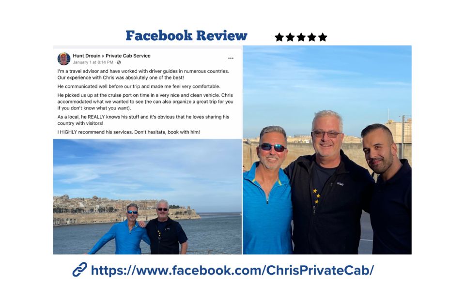 Malta Tour : Private Car- Mdina, Marsaxlokk, Blue Grotto - Itinerary Highlights