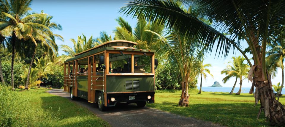 Oahu: Kualoa Farm and Secret Island Tour by Trolley - Duration and Price