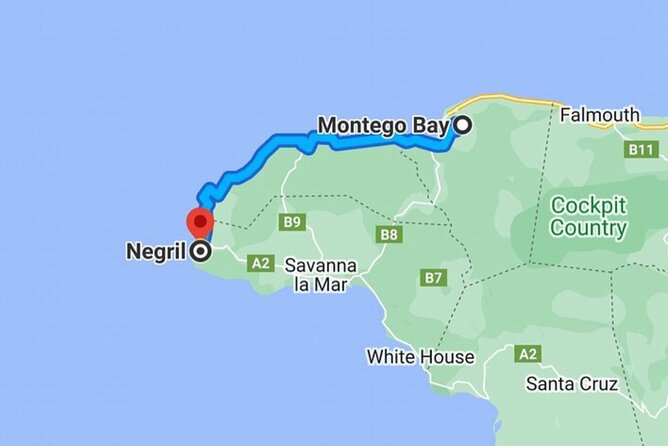 One-Way & Round-Trip Private Transfer From Montego Bay to Negril *42o VIP Option - Booking Confirmation