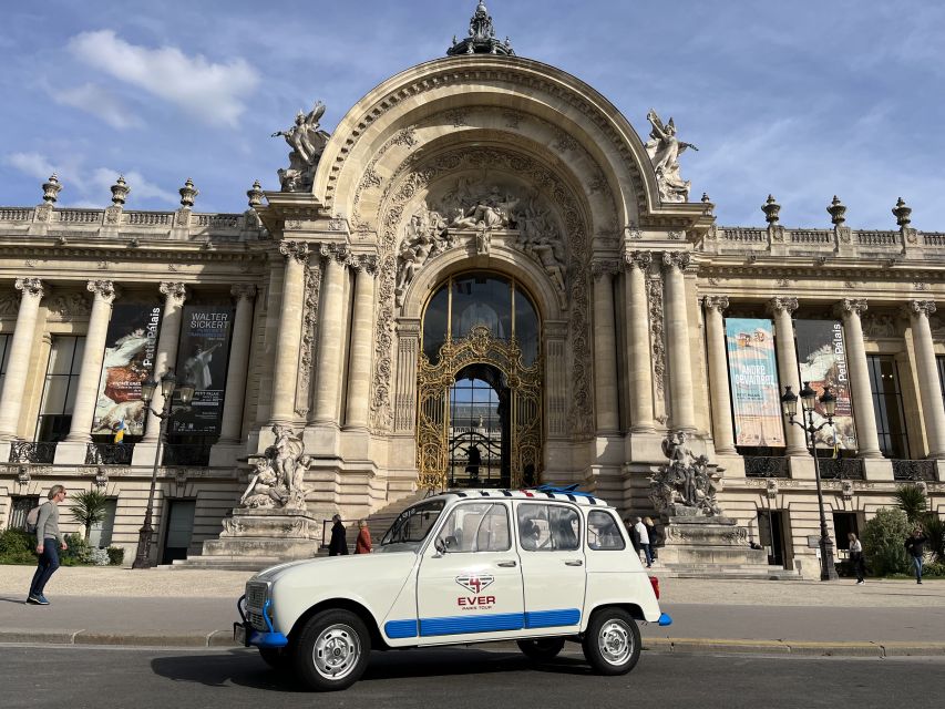 Paris: Private Sightseeing Tour in Renault 4L Electric 2h - Photo Stops and Charismatic Driver