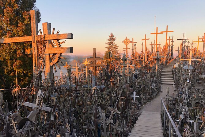 Sunrise at the Hill of Crosses - 2 Countries in 1 Day - Exploring the Hill of Crosses