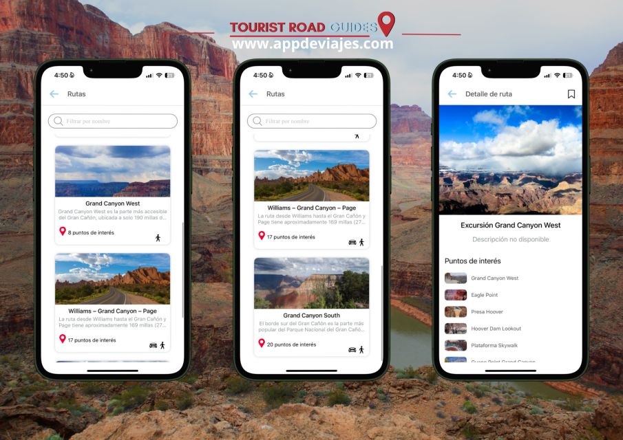 App Self-Guided Road Routes Grand Canyon - Discovering Hidden Gems