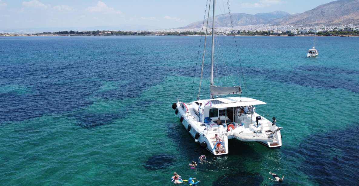 Athens Riviera Private Catamaran Cruise With Meal and Drinks - Cruise Experience