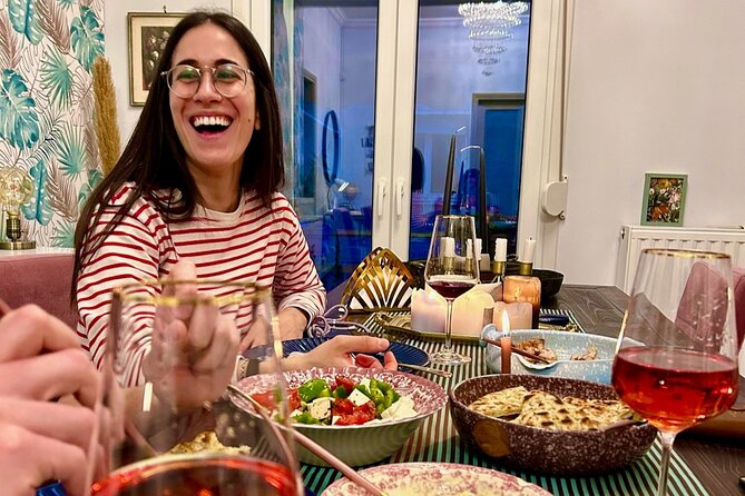 Greek Cooking With a Chef - Enjoying Greek Wine and Dessert