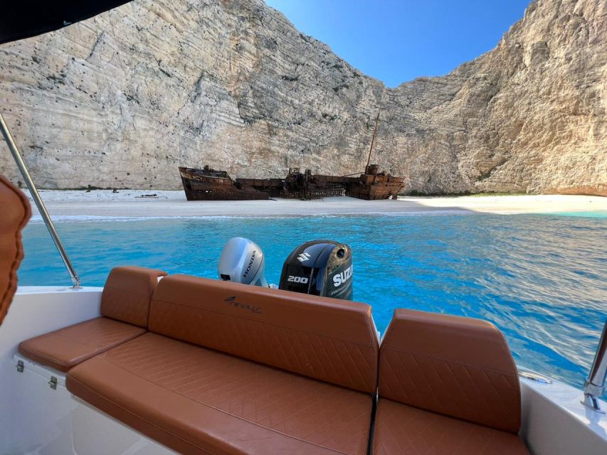 Lux Private Cruise to Shipwreck Beach & Blue Caves (max 9) - Boat Features and Amenities