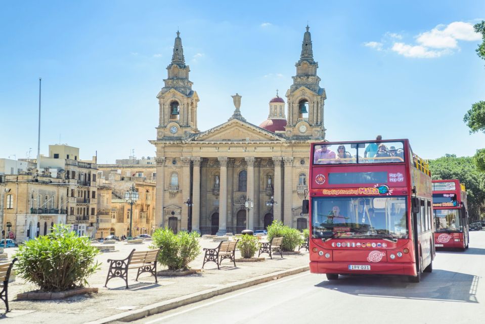 Malta: City Sightseeing HOHO Bus Tour & Optional Boat Tour - Route Details and Stops