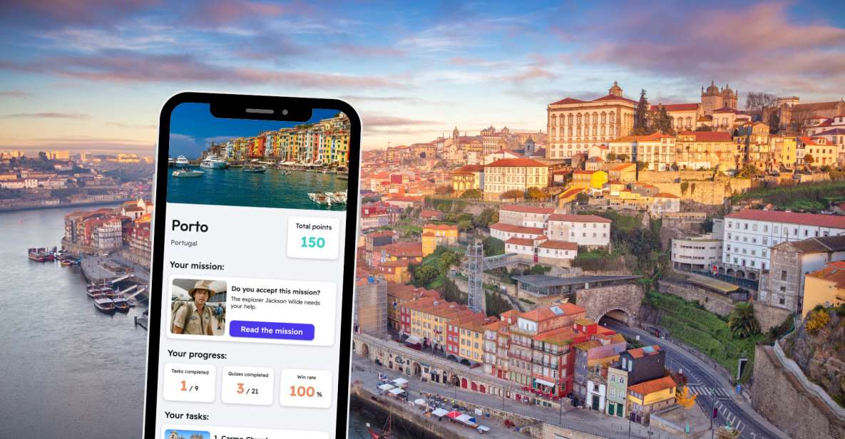 Porto: City Exploration Game and Tour on Your Phone - Locations Included