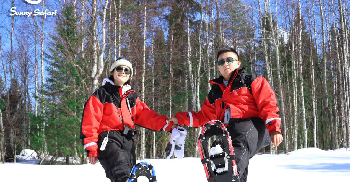 Snowshoeing in Lapland Wilderness - Roasting Lappish Sausages by Fire