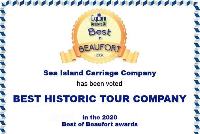 Beaufort's #1 Horse & Carriage History Tour - Tour Suitability