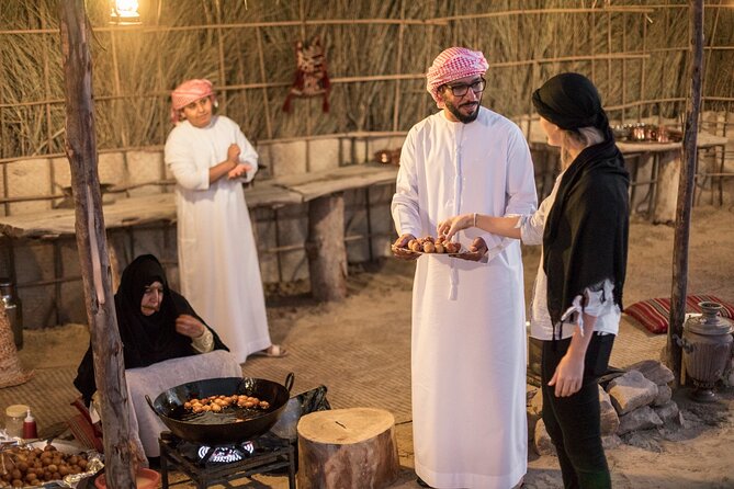 Dubai: Evening Camel Caravan, Bedouin Dinner With Al Marmoom Oasis - Culinary Delights of Bedouin Cuisine