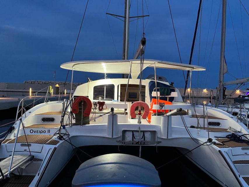 Rhodes: Sunset Sailing Catamaran Cruise - and Drinks - Booking and Reservation