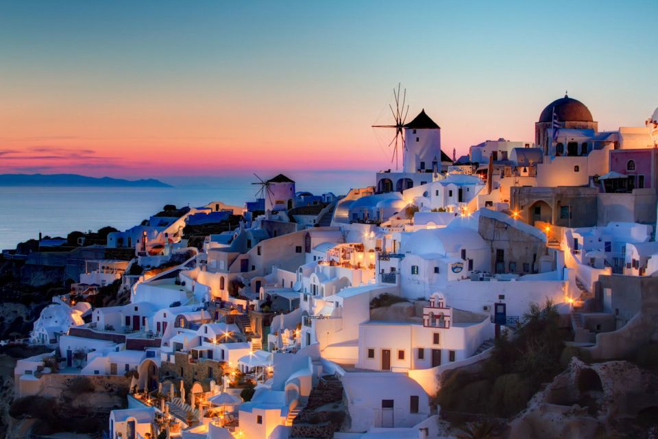 Santorini: Catamaran Cruise, Winery, & Oia Sunset Combo Tour - Onboard Lunch