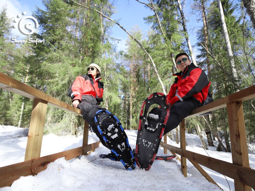 Snowshoeing in Lapland Wilderness - Thermal Overalls and Snowshoes