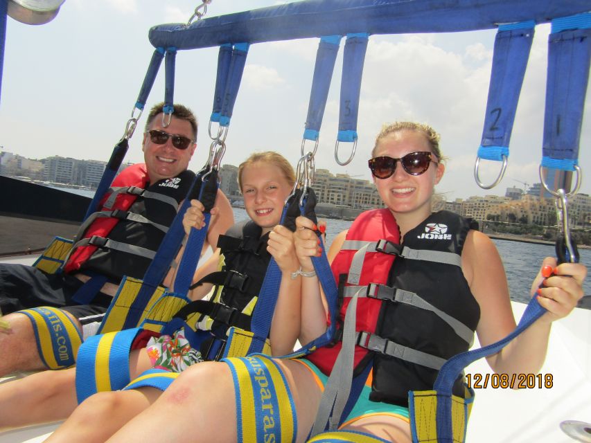 St. Julians: Parasailing in Malta With Photos and Videos - Exhilarating Sky Views