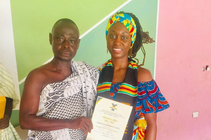 Traditional Naming Ceremony for African Diasporas in Kumasi - Certificate of Recognition