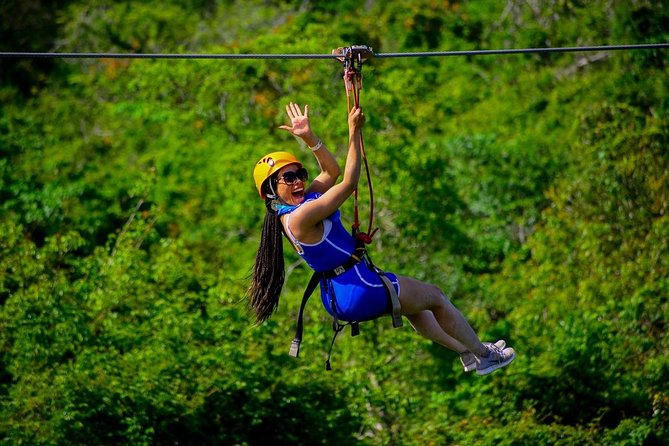 Zipline Mega Splash at Bavaro Adventure Park - Plunging Into the Mega Splash