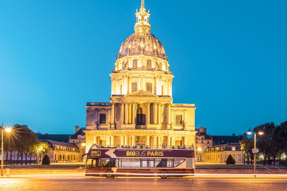 Paris: Sightseeing Night Tour by Open-Top Bus - Eiffel Tower Priority Entry