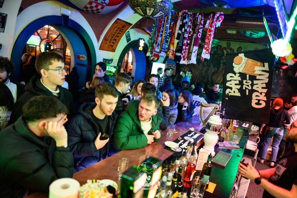 Zagreb:Private Bar Crawling and Alcohol Testing With a Guide - Language and Challenge Participation