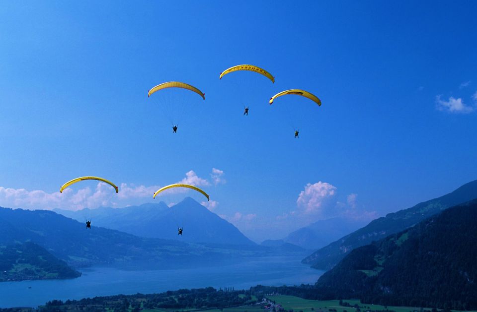 Zurich: Day Trip to Interlaken Incl. Tandem Paragliding - Free Time in Interlaken