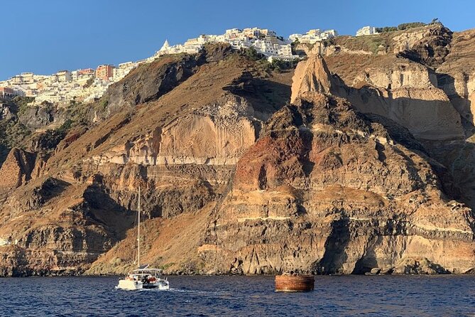 5HOUR Private Santorini Luxury Catamaran Cruise With Greek Meal - Confirmation and Additional Details