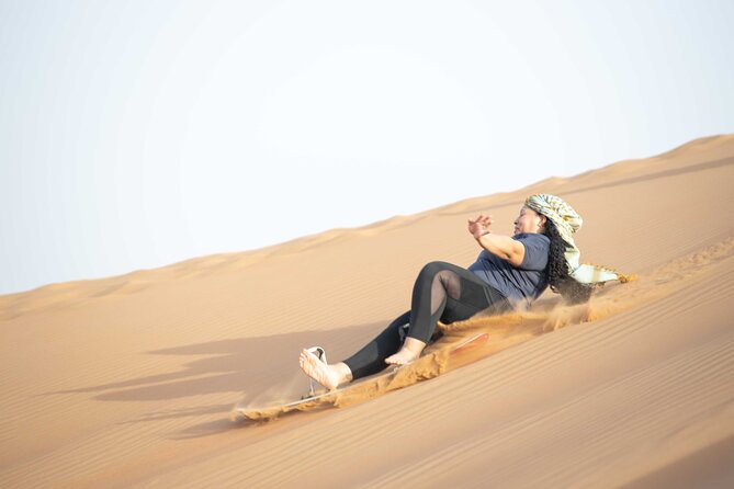 Dubai Half-Day Red Dunes Bashing With Sandboarding, Camel &Falcon - Photos With Falcon