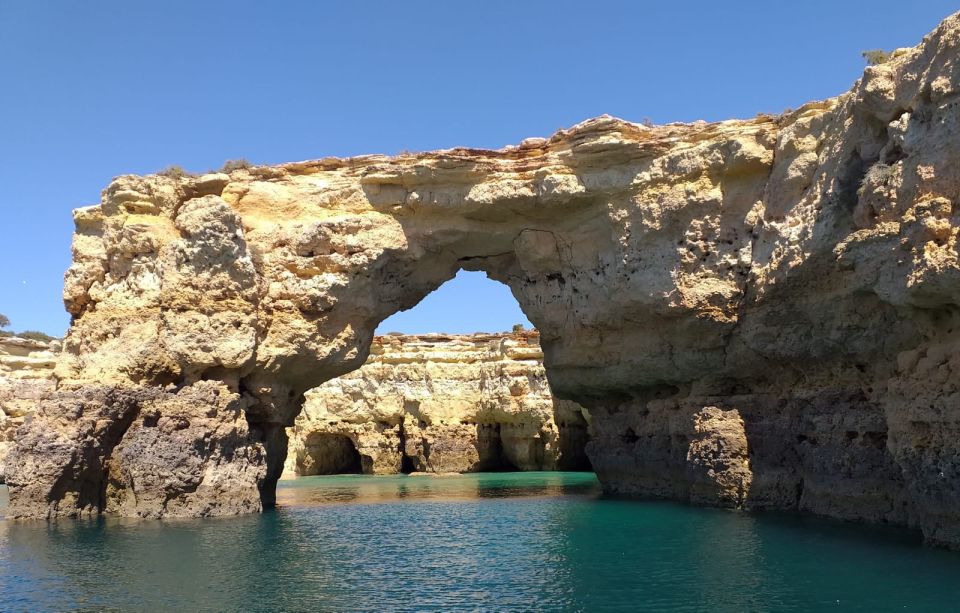 From Albufeira: Benagil Caves and Dolphins Guided Boat Tour - Unique Rock Formations