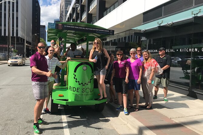 Halifax Pedal Pub Crawl Along the Waterfront on a Solar-Powered Pedal Bus! - Experiencing the Pedal Bus