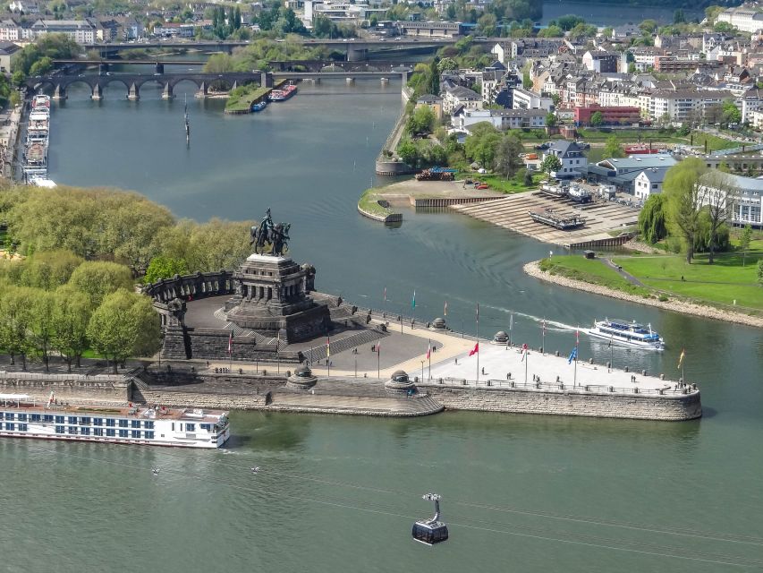 Koblenz: Old Town Tour With the Ehrenbreitstein Fortress - The Kaiser Wilhelm Memorial at Deutsches Eck