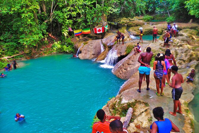 Ocho Rios Dunns River & Blue Hole Combo Trip From Montego Bay - Dunns River Falls