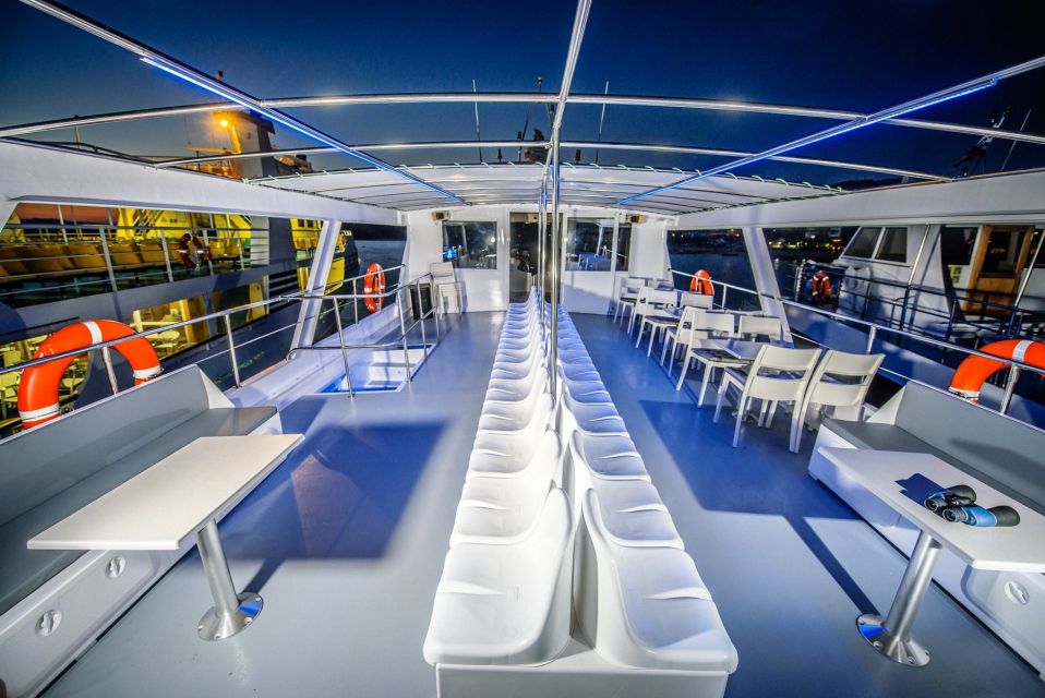 Ouranoupolis: Private Sunset Cruise on a Glassbottom Boat - Departure and Duration