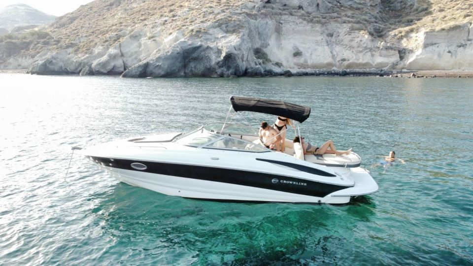 Santorini: Luxury Private Boat With Food and Drinks - Scenic Views and Safety