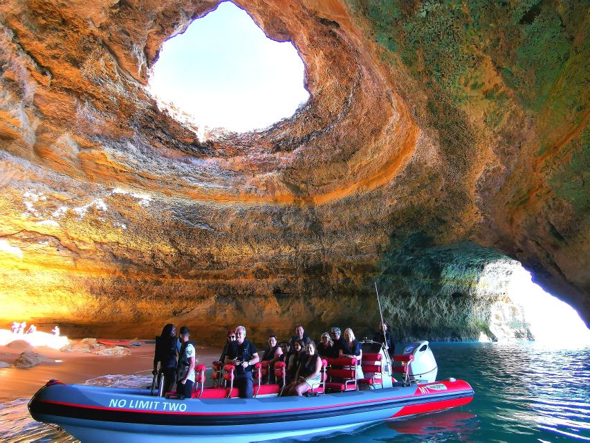 From Albufeira: Benagil Caves and Dolphins Guided Boat Tour - Dolphin Sighting Opportunities