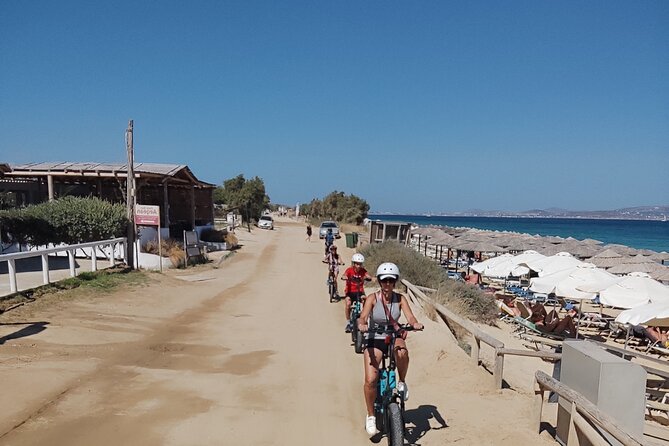 Naxos Join In E-Bike Guided Tour Short.. Is The New Black - Seaside Cafe Experience