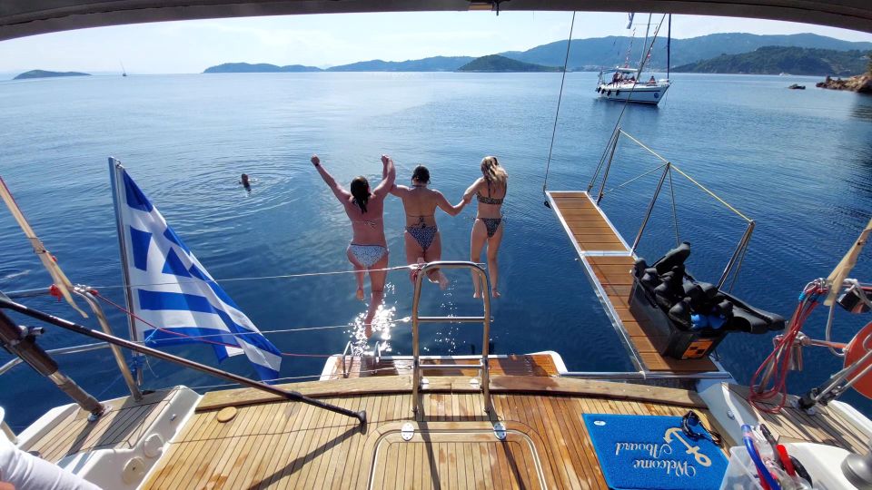 Skiathos: Full-Day Sailing Cruise With Lunch - Booking and Cancellation