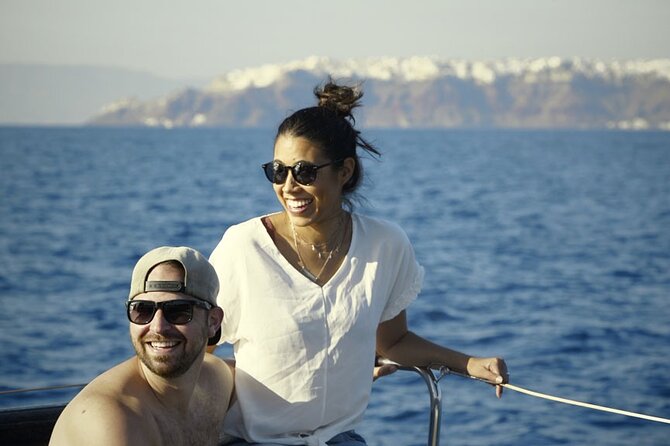 5HOUR Private Santorini Luxury Catamaran Cruise With Greek Meal - Accessibility and Alcohol Consumption Policy