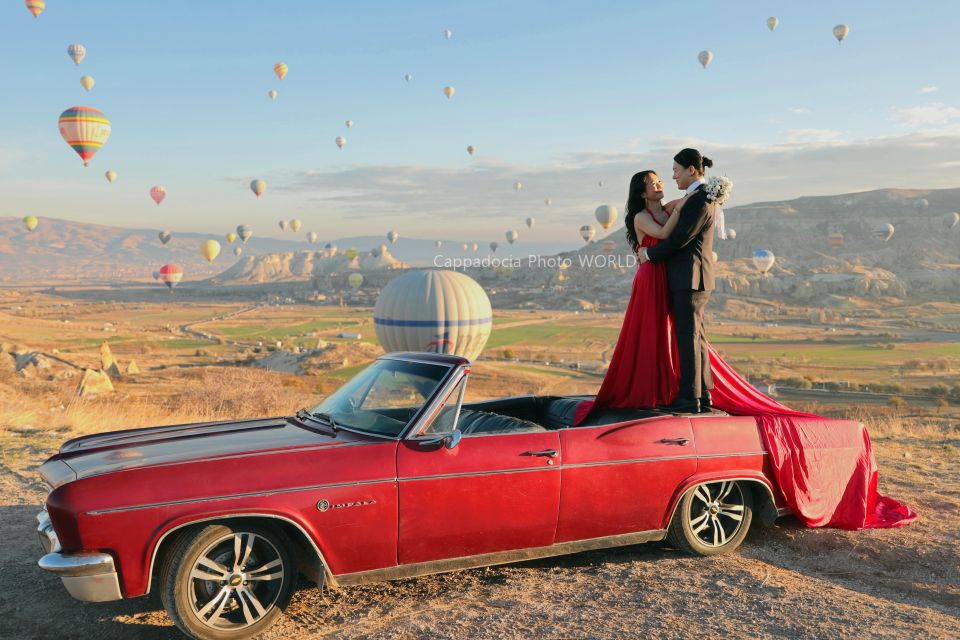 Cappadocia Photo Shoot With Classic Car and Flying Dress - Frequently Asked Questions