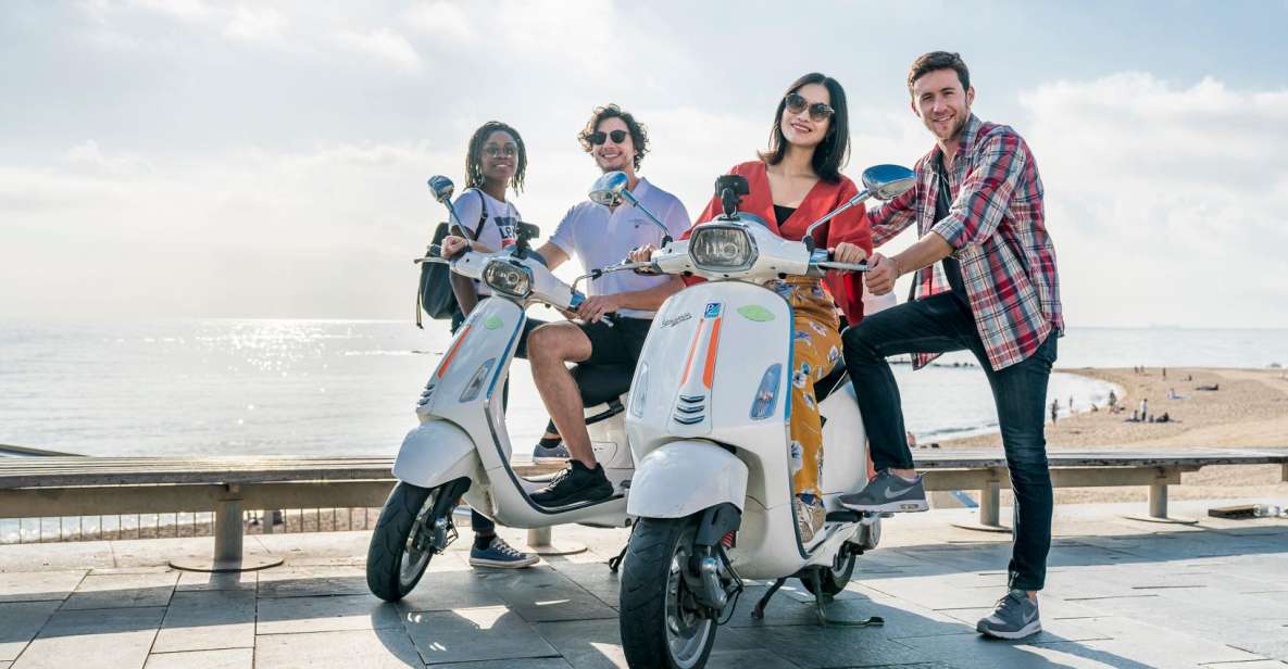 Barcelona Icons & Panoramic Views 4 Hours Scooter Tour - Key Points