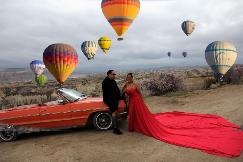 Cappadocia Photo Shoot With Classic Car and Flying Dress - Key Points